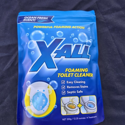 #ad X ALL Foaming Toilet Bowl Cleaner Self Activating Powder for Easy Cleaning $9.99