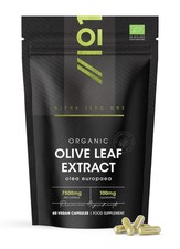 Organic Olive Leaf Extract 7500mg &ndash; Standardised 20% 1 count (Pack of 60)