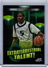 2024 De'Aaron Fox 03/10 Black Topps Chrome Cosmic Extraterrestrial Talent ET-12