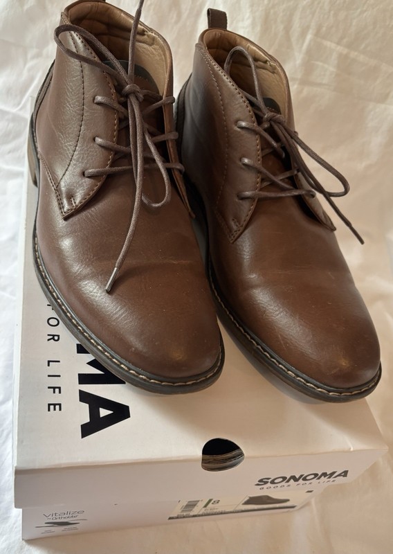 Men's Vitalize By Ortholite Sonoma Brown (Mahogany) Elroy Shoes / Boots Size 8