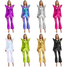 Women's Disco Performance One Piece Rave Outfits Dancewear Costume Bodysuit