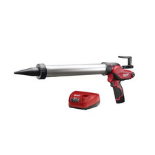 Milwaukee 2442-21 M12 Sausage Caulk Gun Kit - Red