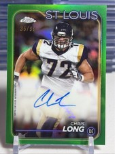2024 Topps Chrome - Chris Long Green Refractor Autograph /99