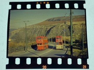 Huddersfield Trolley Bus Reg. CVH 743 CVH 748 35mm Negative 18B 7M