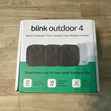 NEW BLINK OUTDOOR 2K+ WIRELESS SECURITY 3 CAMERA SYSTEM - BLACK - SHIPS TODAY