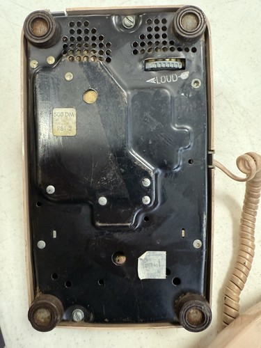 Telefono da scrivania rotante beige elettrico western Bell System 1980 - Foto 6 di 6