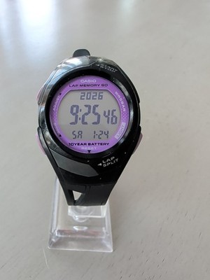 Casio PHYS 2575 STR-300 60 Lap Quartz Digital Women's Watch New Battery Running 