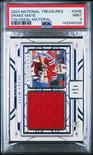 2024 NATIONAL TREASURES COLOSSAL MATERIALS #DME DRAKE MAYE RC 8/49 PSA 9