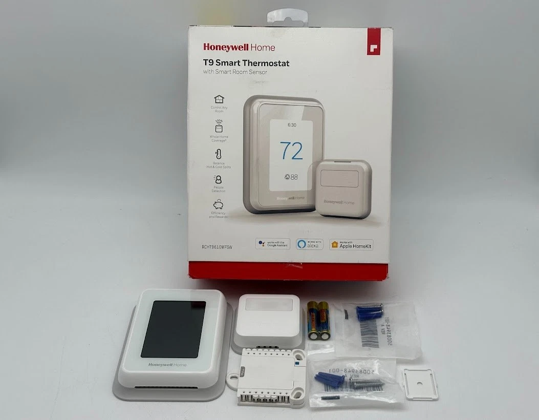 Honeywell Home T9 Wi-Fi Smart Thermostat with RoomSmart Sensor - White