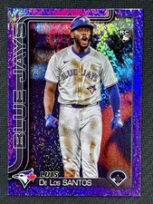 2025 Topps #13 Luis De Los Santos Purple Rainbow Foil #/250