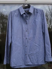 APC Blue Shirt Womens M Medium Top
