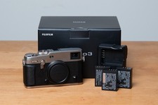 Fujifilm X-Pro3 Dura Silver Body With Box and Batteries