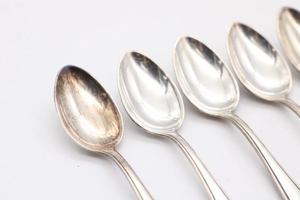 6x BSF 80 Linda Kaffeelöffel Löffel versilbert Besteck Set Länge 12,5 cm - Bild 3 von 4