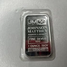 1 Ounce Troy Real Fine Silver 999 Ingot JM Bullion Bar Genuine Sealed Silver