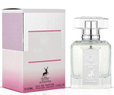 Jubilant Rose Eau de Parfum Spray 100ml (3.4 oz) by Maison Alhambra