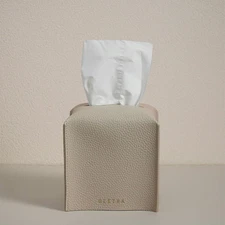 Square Tissue Box Cover - Aesthetic Desk Decor for Room, Home & Office - Tiss...