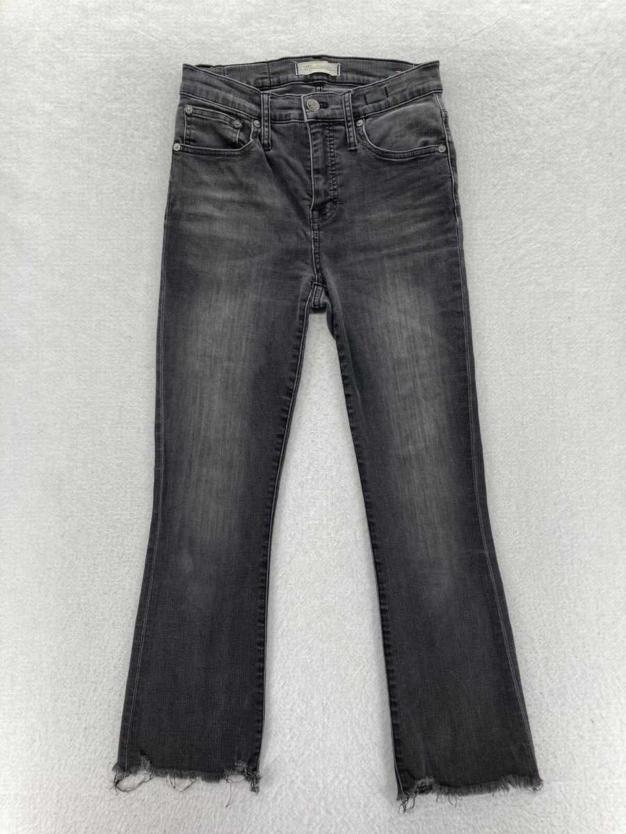 Madewell Cali Demi Boot Women's 25 Black Stretch Denim Bootcut Jeans High  Rise