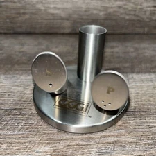 OGGI Stainless Steel Magnetic Salt, Pepper And Toothpicks Set
