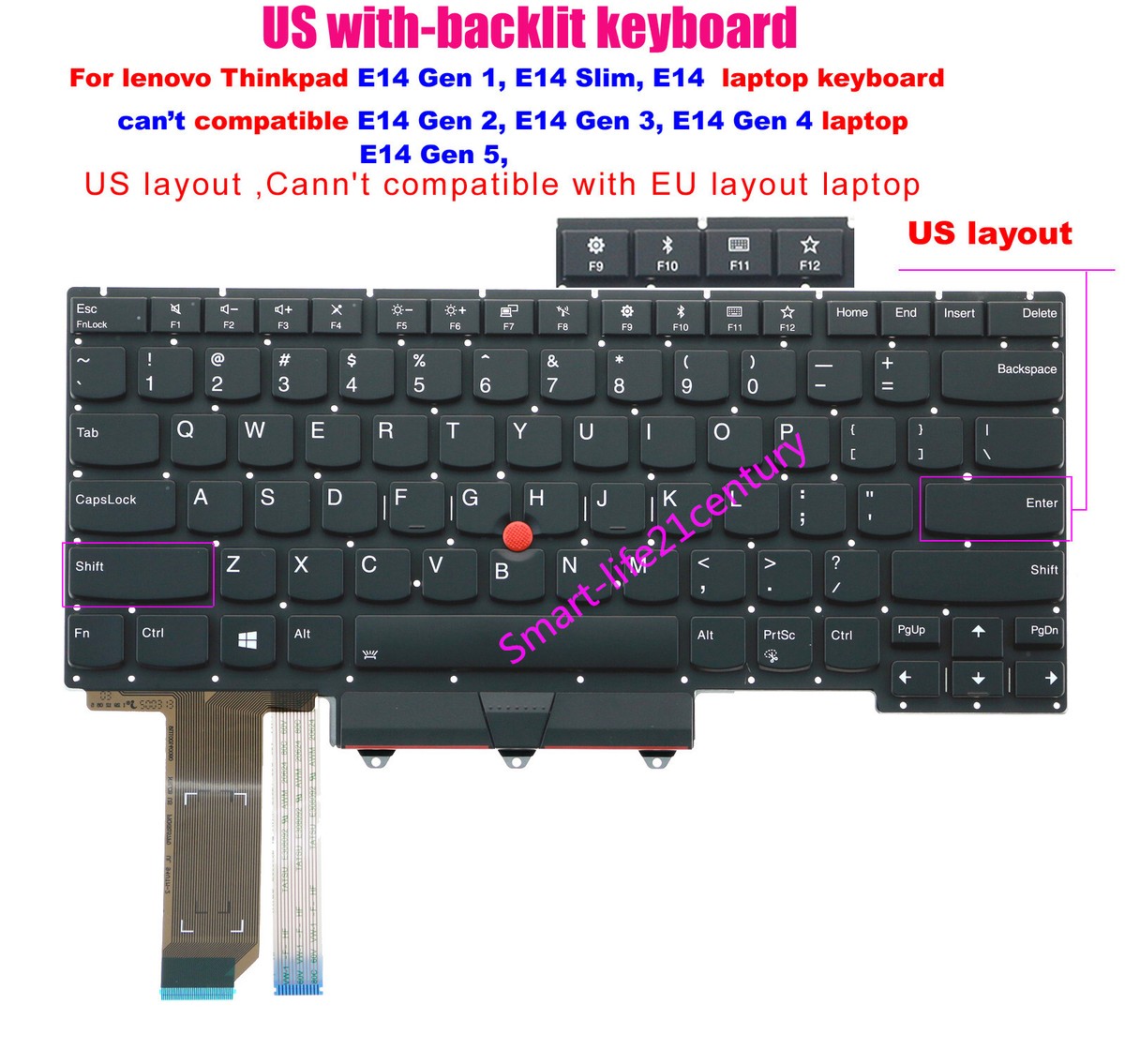 New for lenovo IBM Thinkpad E14,E14 Slim,E14 gen 1,laptop US