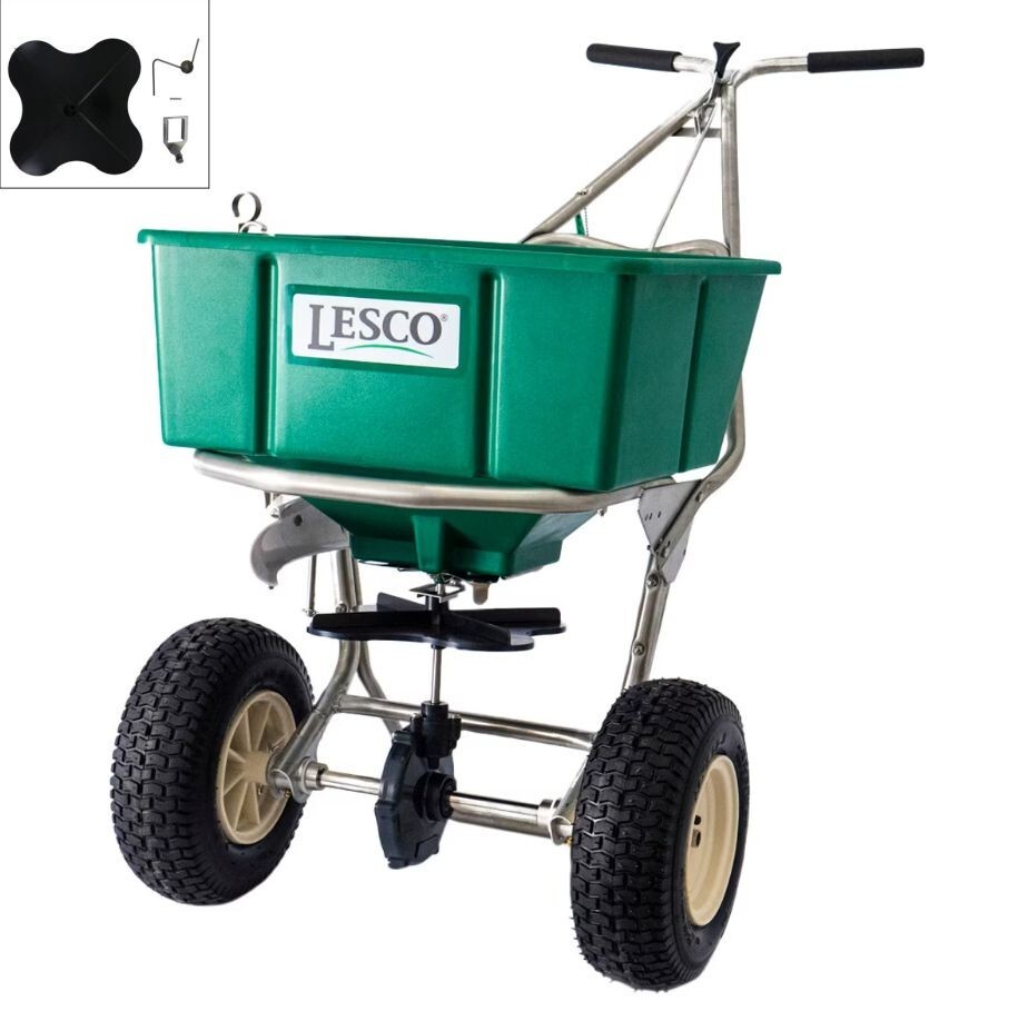 Lesco 80LB. WalkBehind Spreader 101186 w/ Ultra Spreader Repair Kit