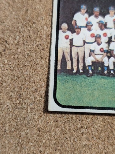 Vtg Chicago Cubs 1973 Topps O-Pee-Chee OPC #464 Team Photo Printed In Canada  - Afbeelding 3 van 6