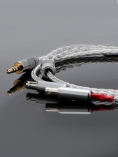 8 Cores OCC Silver Plated Audio Headphone Cable for Hi-end HD 800