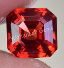 Natural Padparadscha Sapphire 3.80 Ct Flawless Emerald Certified Loose Gemstone