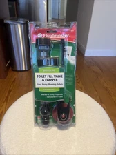 NEW Fluidmaster 400CR Universal Toilet Fill Valve & 2" Toilet Flapper Repair Kit