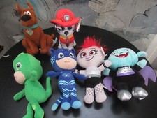 LOT OF 6 PLUSH STUFFED TOYS SCOOBY MARSHALL BARB VAMPIRE GEKKO CATBOY