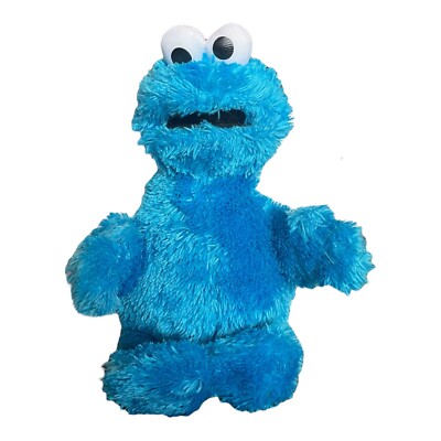SESAME STREET Cookie Monster 10'' Plush Toy Stuffed Animal HASBRO 2010 Blue