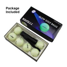Glowing In The Dark Golf Balls for Night Training 6 /Pack Tournament Fluorescent