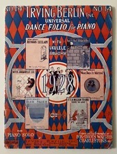 1928 Irving Berlin Inc. Universal Dance Folio for Piano Solo No 14 EC!