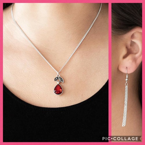 Paparazzi Red Teardrop Gemstone w 