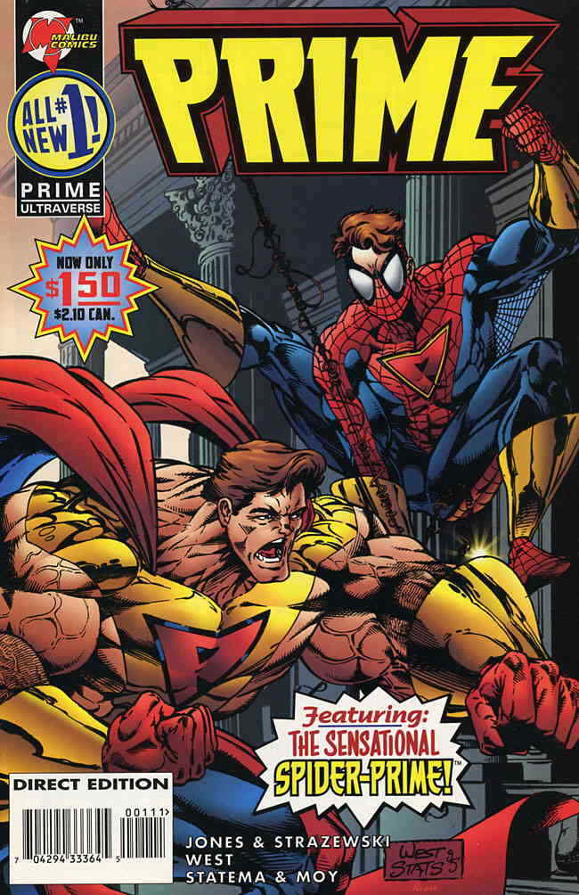 Prime (Vol. 2) #1 VF/NM; Malibu | Ultraverse Spider-Man - we combine shipping