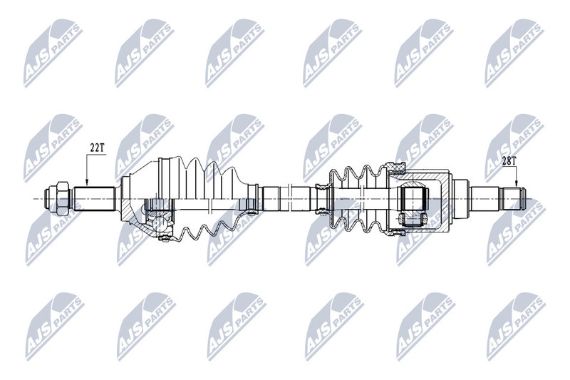 Arbre de transmission VW Up mécanique fiable pour transmission fluide