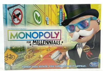 Monopoly for Millennials Board Game | BRAND NEW SEALED Hasbro Millennials