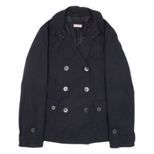 Max&co Double Breasted Womens Jacket Blue Uk 10