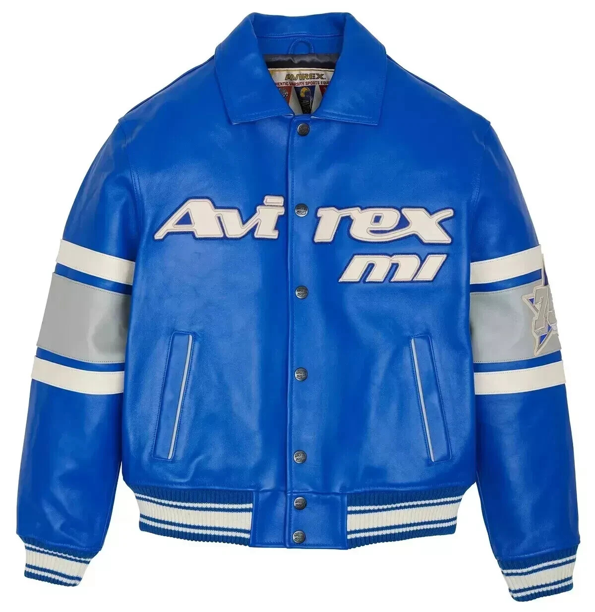 Avirex Detroit USA Cowhide Leather Jacket for Men - New Edition
