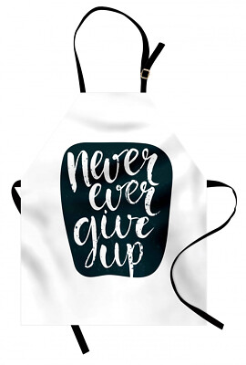 motivational Kochschürze Never Ever Give