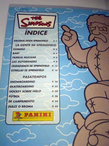2003 THE SIMPSONS SPRINGIELD USA IV COLECCION STICKERS ALBUM XRARE ARGENTINE Ed. - Picture 2 of 16