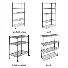 3/4/5-Tier Heavy Duty Storage Wire Shelving Unit for Restaurant Garage Wire Rack