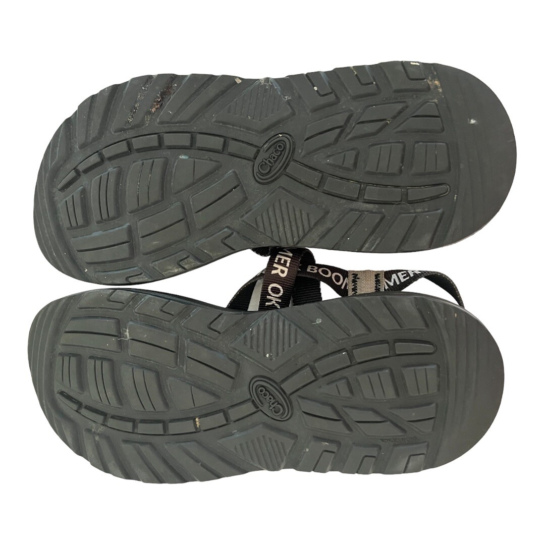Women's CHACO Black Sandals 10 OK Boomer Limited Edition Rare image 7