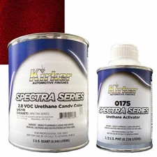 1 qt Kirker Spectra Series Candy Color Car Paint Chianti UC10 w/ Activator 0175