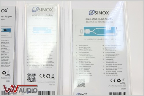 Sinox HDMI 30 Pin Dock Mini DP Display Port. 5x - Afbeelding 10 van 12
