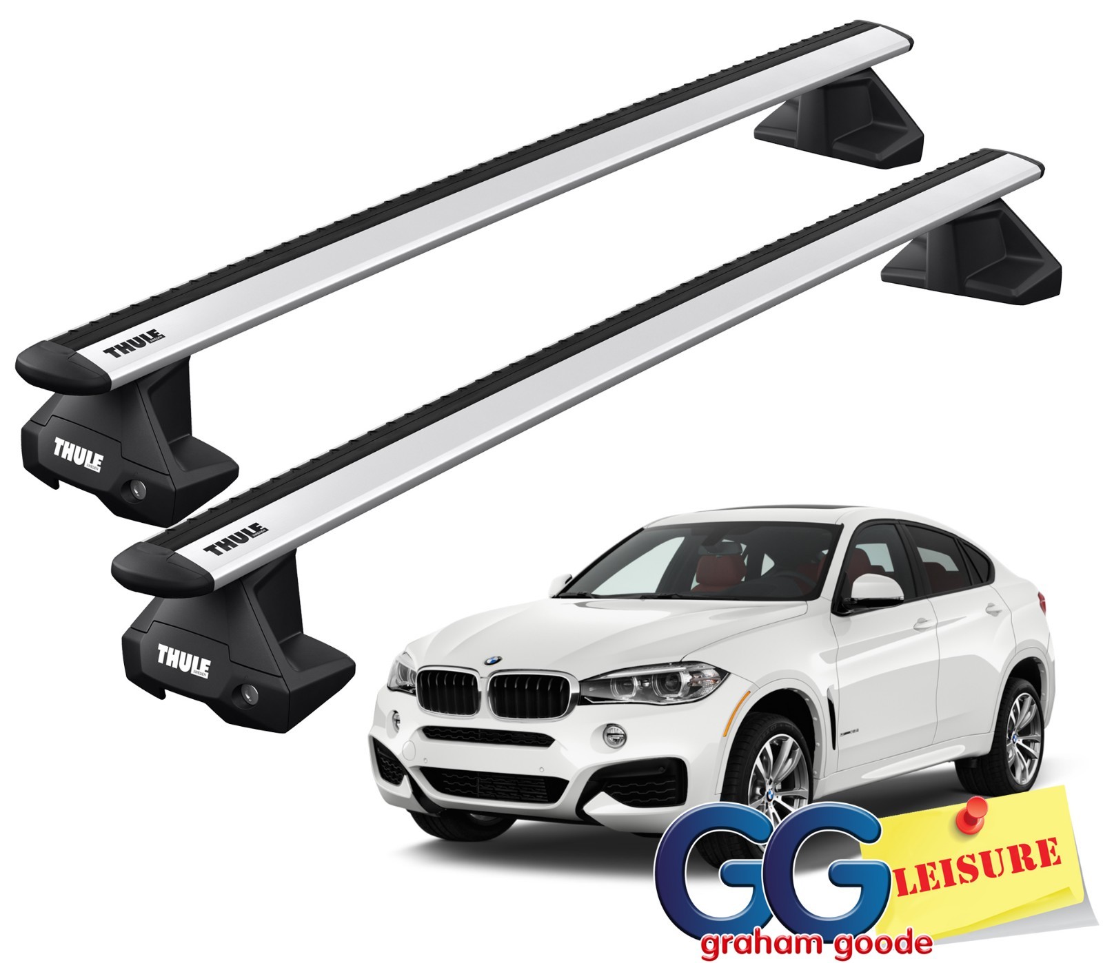 Thule Evo WingBars Roof Rack Bars Lockable | BMW X6 2015- onwards