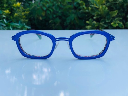 Lunettes de vue en métal épais bleu J.F. REY JF2754 Monture optique Rétro neuf - Photo 1 sur 11