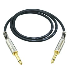 DIY Extension Cable Leads L-2T2S 6.35mm male plug mono TS to 6.35mm 1/4" plug TS