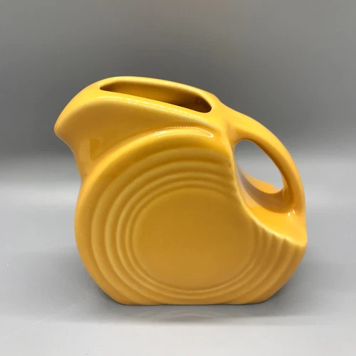 Fiesta Mini Disc Pitcher in Marigold | Fiestaware Gold 75th Small Creamer Syrup