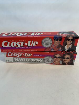 2000 Close Up Tooth Paste With Jeff and Brooke Gordon Lot Of 2