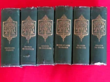 1883 COOPERS WORKS / 6 VOLUMES /JAMES FENIMORE COOPER / ILLUSTRATED